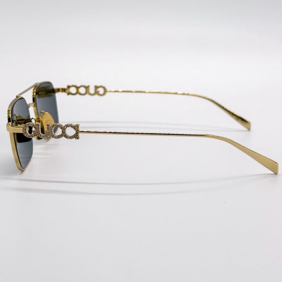 NEW GUCCI SUNGLASSES GOLD UNISEX EYEWEAR GUCCI GG1804S 001 main image 4